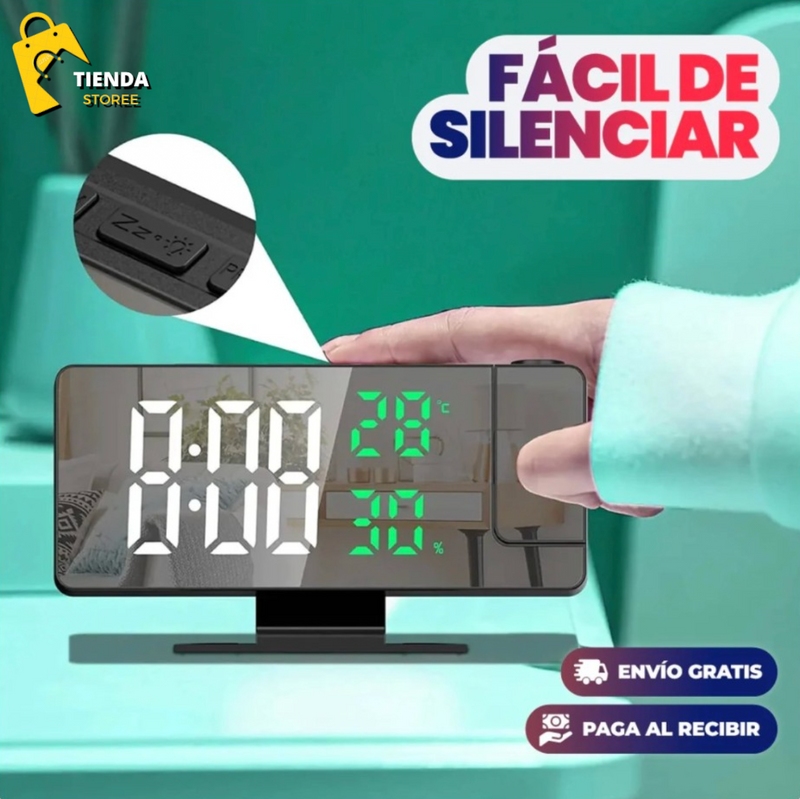 Reloj Despertador Con Proyeccion Digital